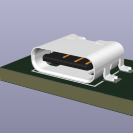 Náhled 3D modelu USB konektoru