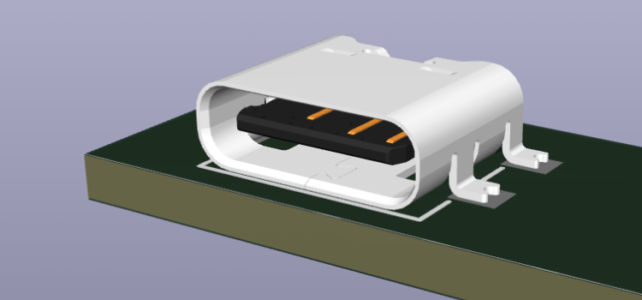 Náhled 3D modelu USB konektoru