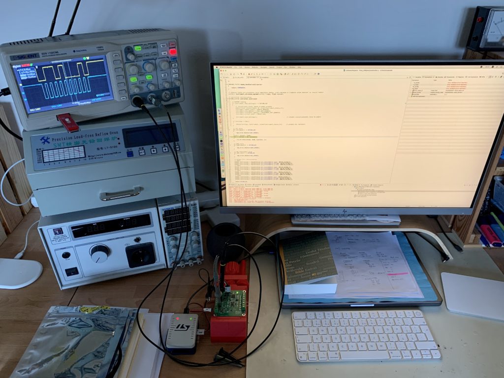 Screenshot from the RS485 testing