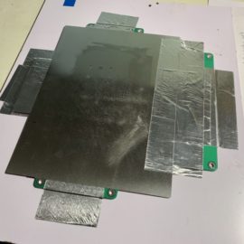 Stencil bed for solder paste application