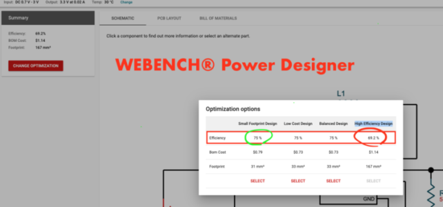 Webench™️ Power Designer screenshot