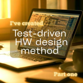 Test-driven HW design method part 1