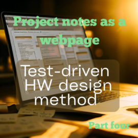 Test-driven HW design method part 4