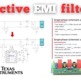 Active EMI filter by TI