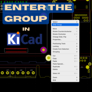 Enter group tool in KiCAD