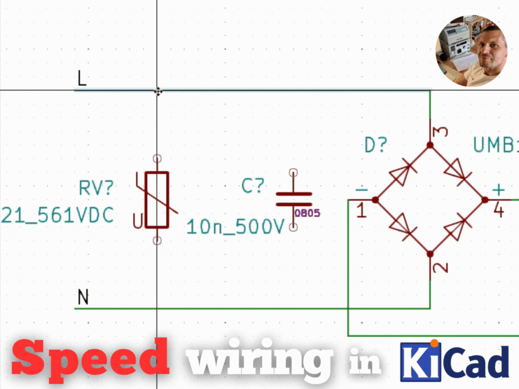 Speed wiring in KiCAD