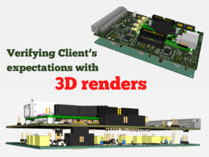 Verifying client expectation using 3D renders